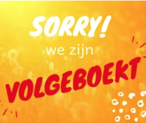 Dine & Wine is vol geboekt. Deze zaterdag is er geen inloop.